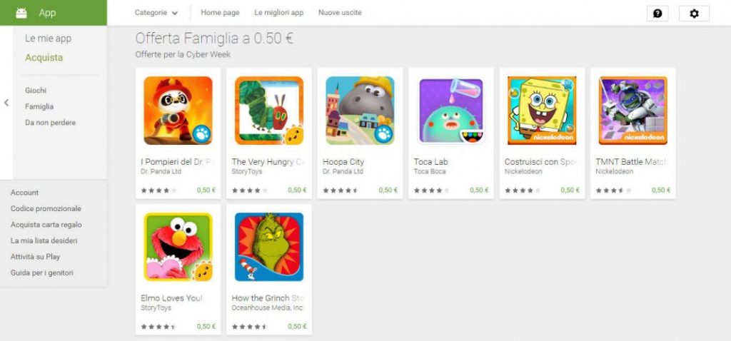 Play Store Black Friday